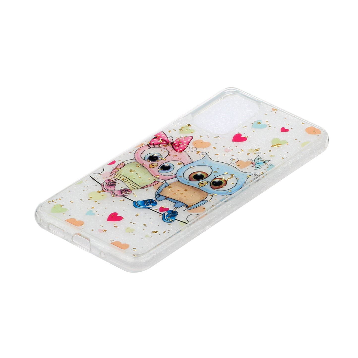 Glitter Sequins Stylish TPU Phone Shell for Samsung Galaxy S20 Ultra - Owls