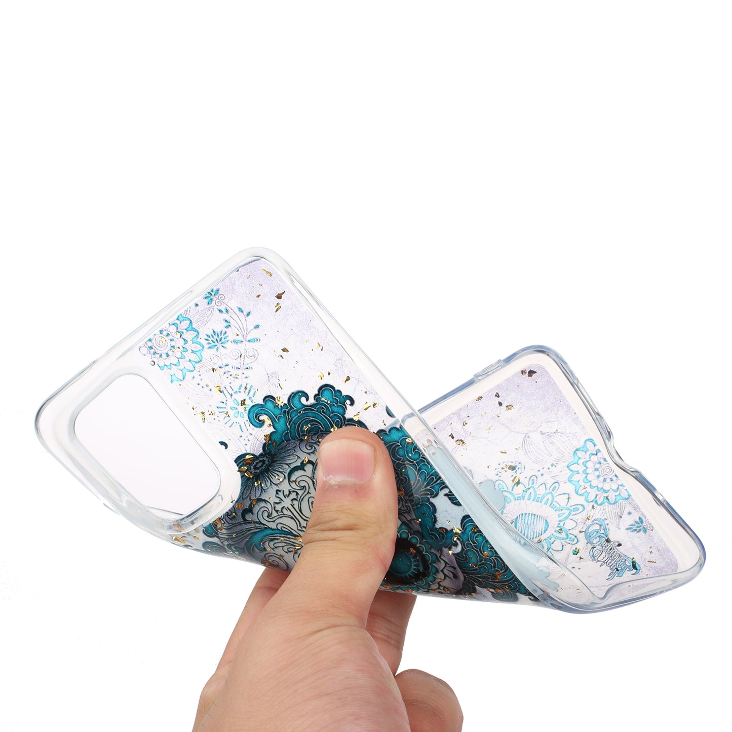 Glitter Sequins Stylish TPU Phone Shell for Samsung Galaxy S20 Ultra - Skull