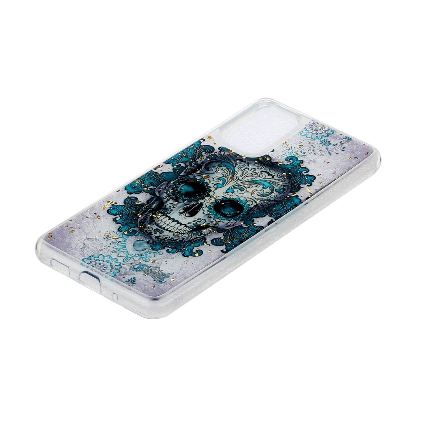 Glitter Sequins Stylish TPU Phone Shell for Samsung Galaxy S20 Ultra - Skull