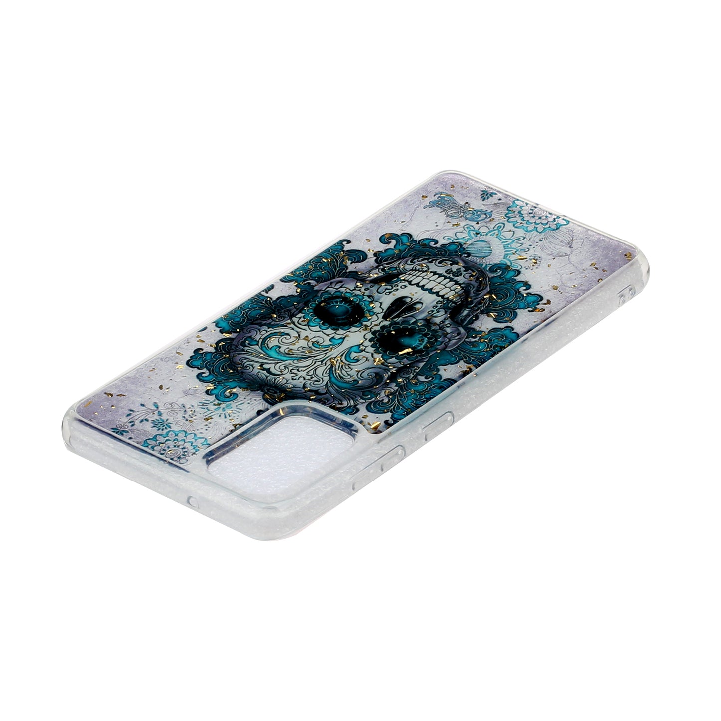 Glitter Sequins Stylish TPU Phone Shell for Samsung Galaxy S20 Ultra - Skull