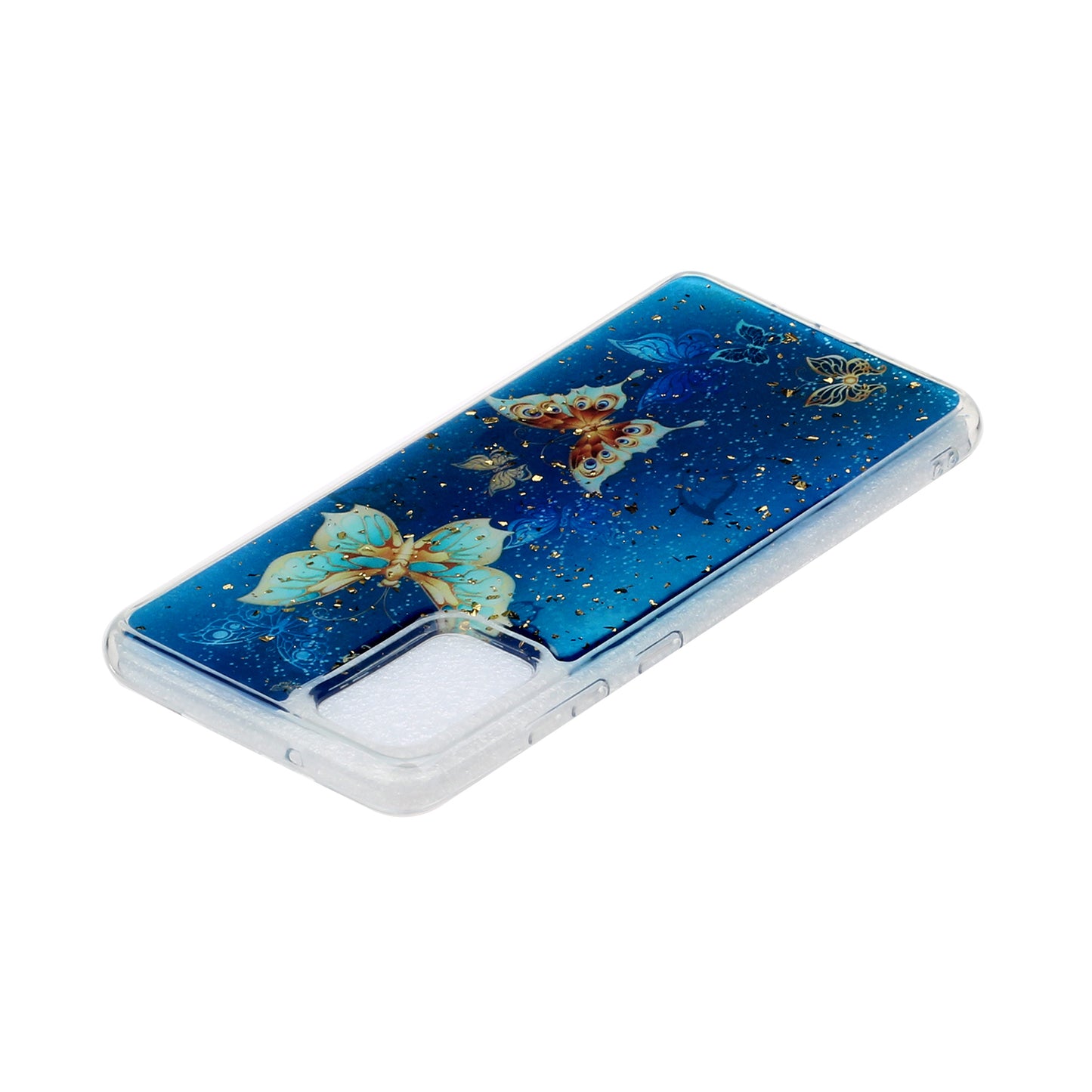 Glitter Sequins Stylish TPU Phone Shell for Samsung Galaxy S20 Ultra - Butterflies