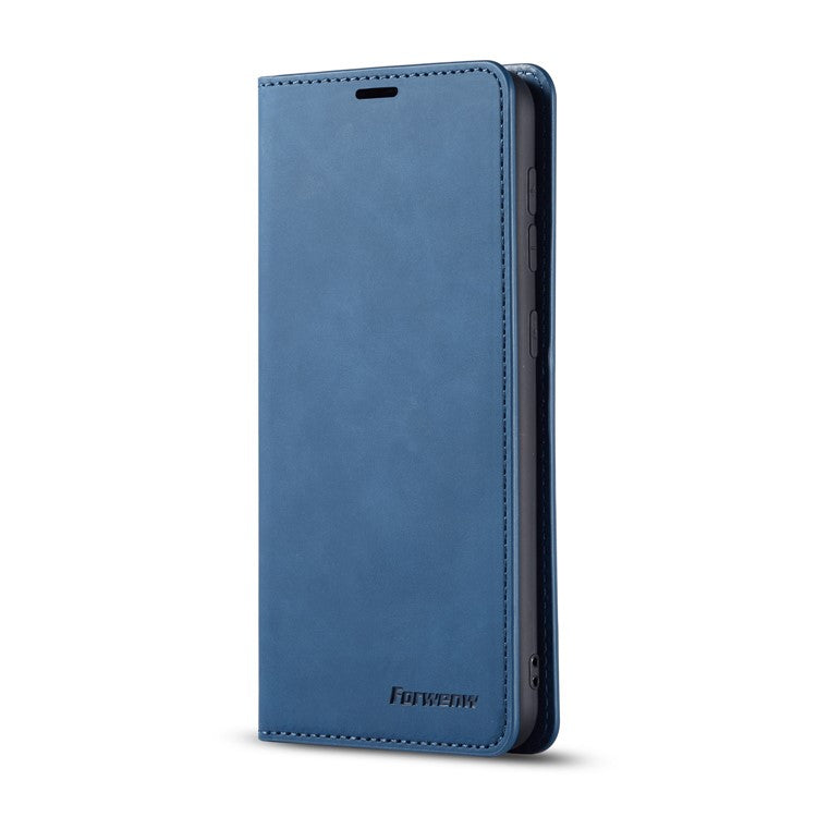 FORWENW Fantasy Series Auto-absorbed Silky Touch Leather Cover for Samsung Galaxy A31 - Blue