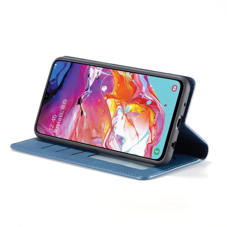 FORWENW Fantasy Series Auto-absorbed Silky Touch Leather Cover for Samsung Galaxy A31 - Blue