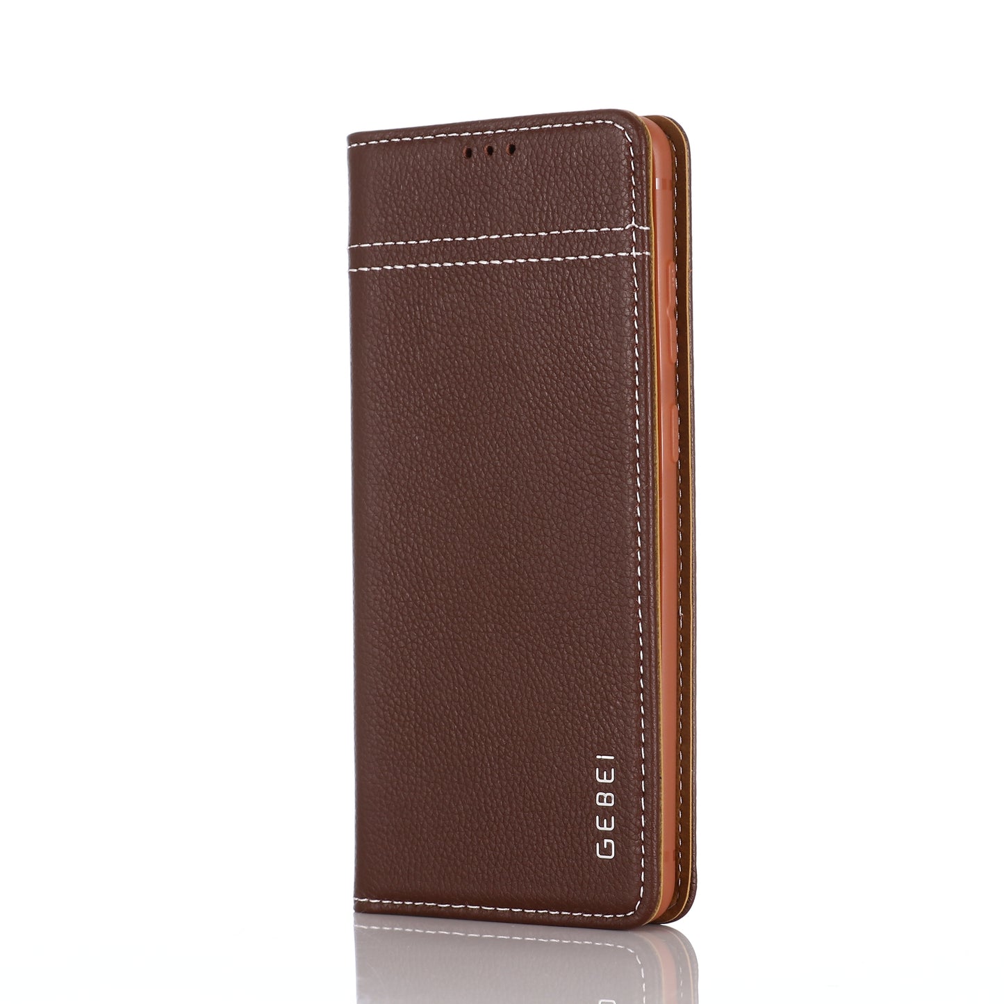 GEBEI Genuine Leather Cool Shell for Samsung Galaxy S20 Plus - Brown