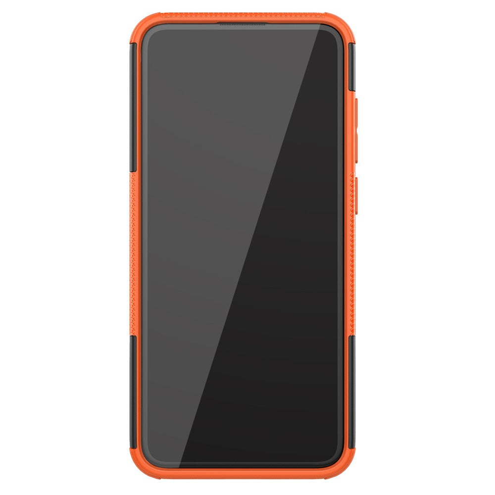 Anti-slip PC + TPU Hybrid Case with Kickstand Phone Shell for Samsung Galaxy A11(EU Version)/M11 - Orange