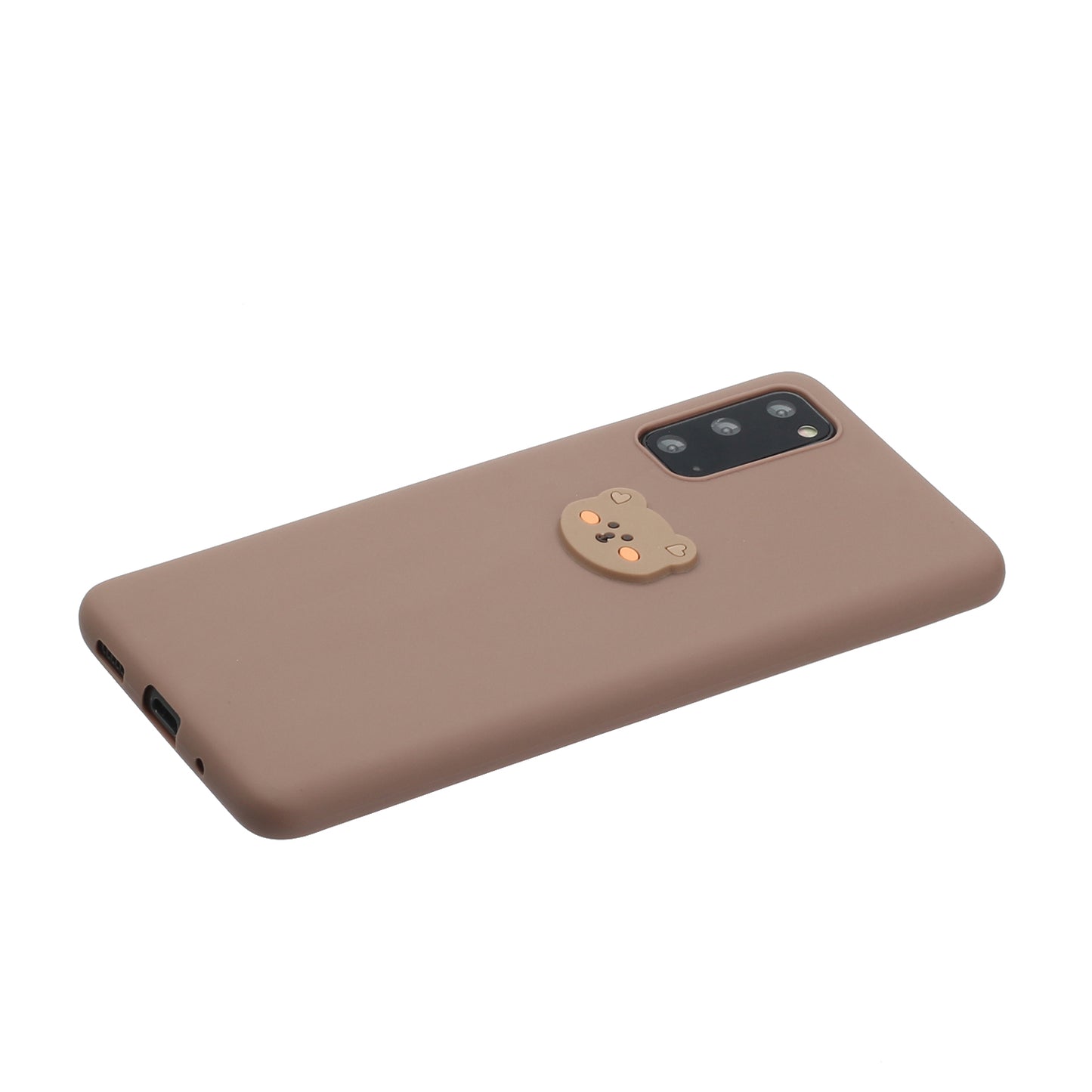 Animal Logo Decor TPU Phone Case Cover for Samsung Galaxy S20 4G/S20 5G - Bear