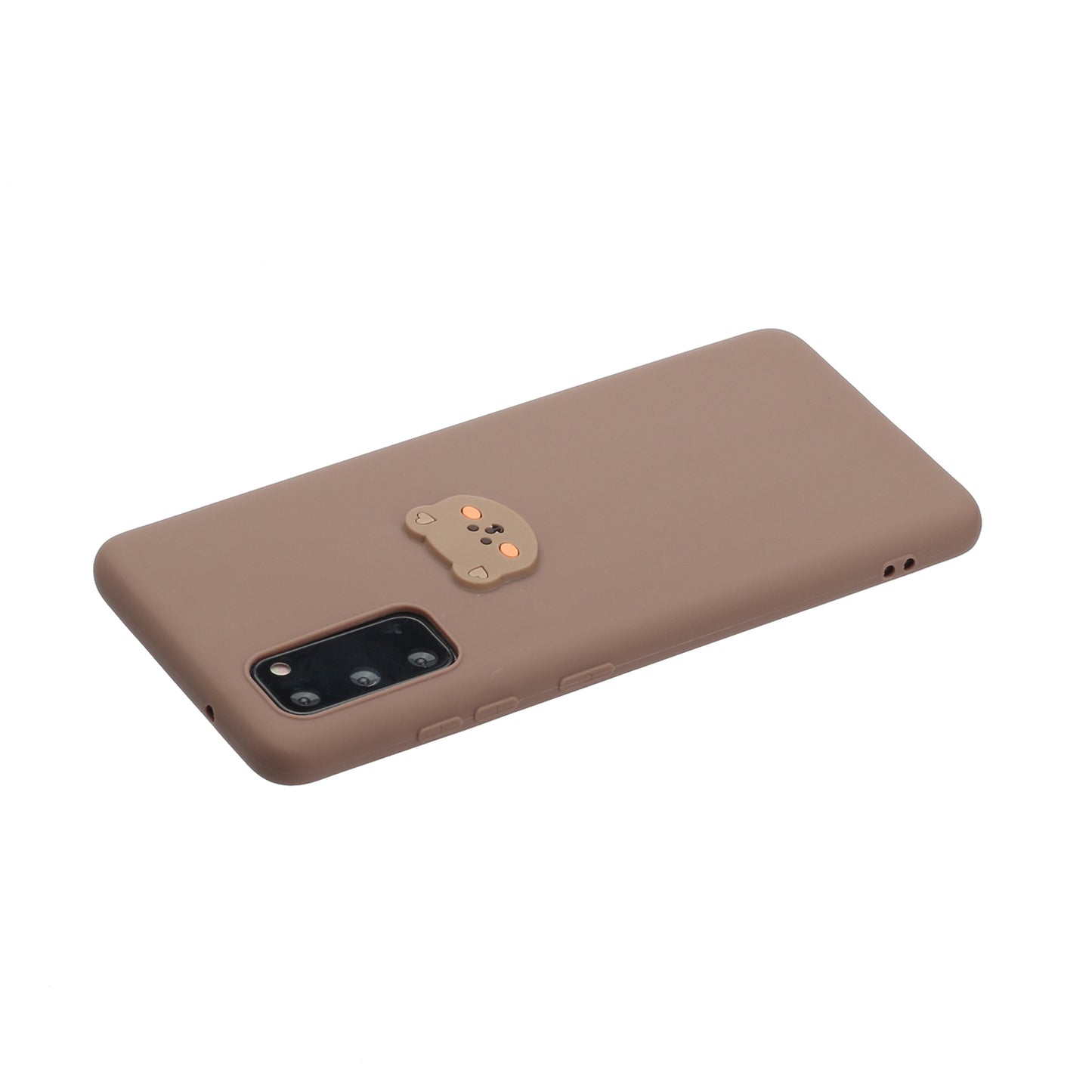 Animal Logo Decor TPU Phone Case Cover for Samsung Galaxy S20 4G/S20 5G - Bear