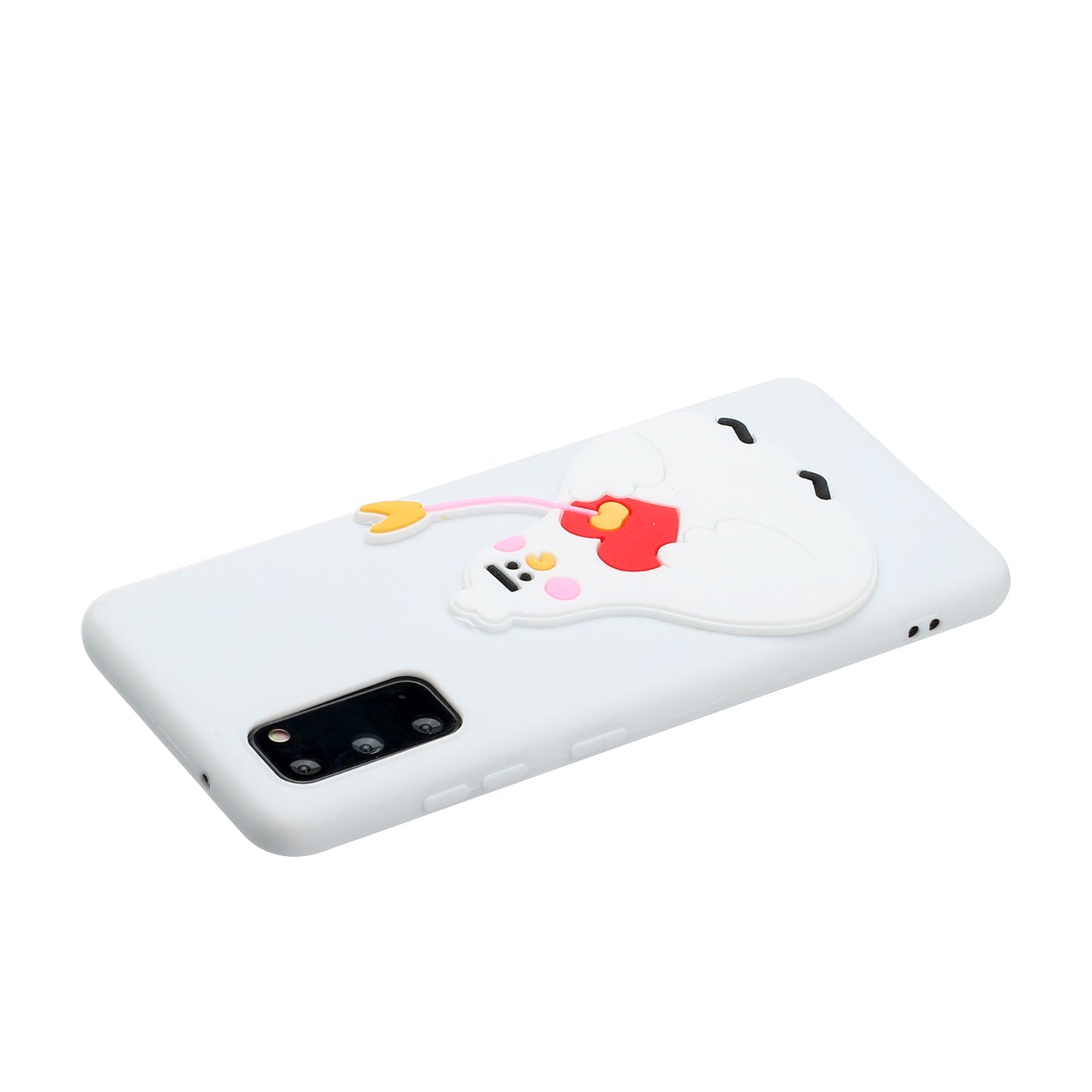 Animal Logo Decor TPU Phone Case Cover for Samsung Galaxy S20 4G/S20 5G - Chick