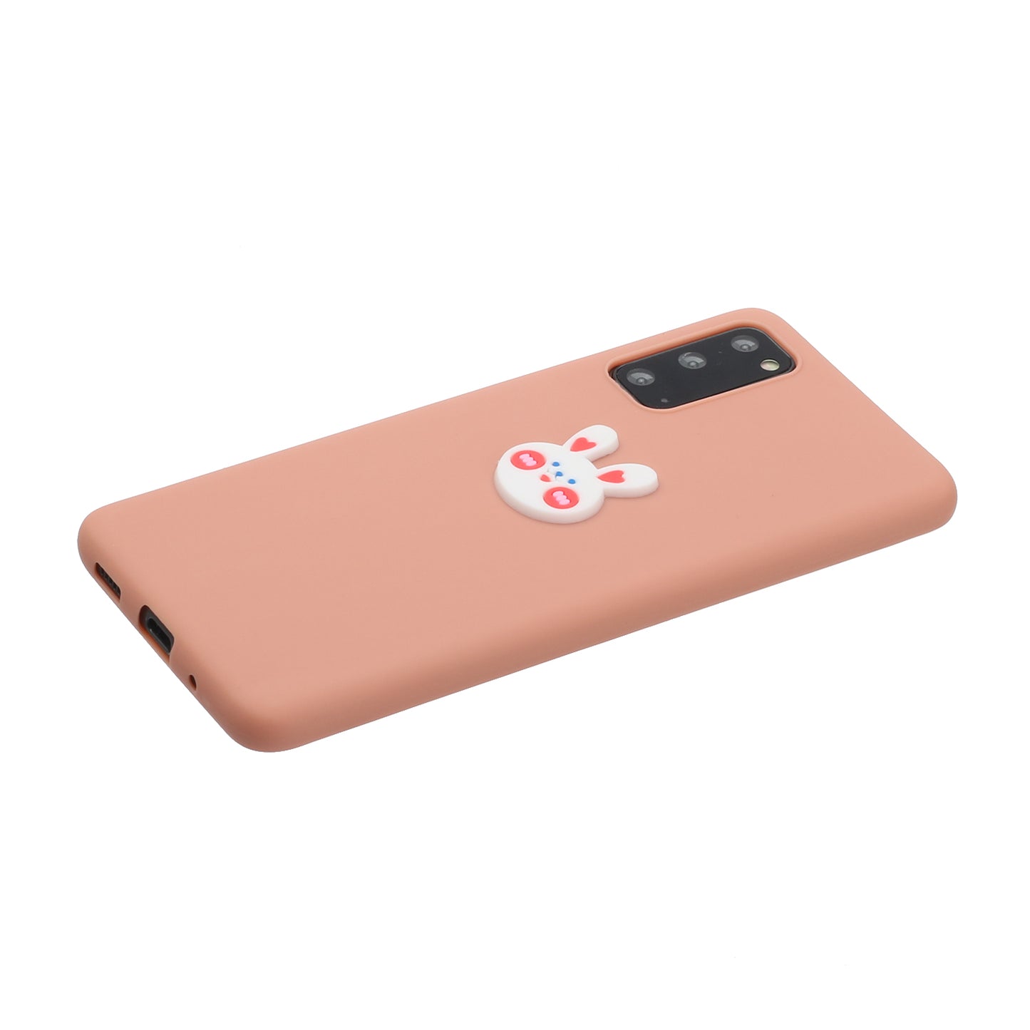 Animal Logo Decor TPU Phone Case Cover for Samsung Galaxy S20 4G/S20 5G - Rabbit