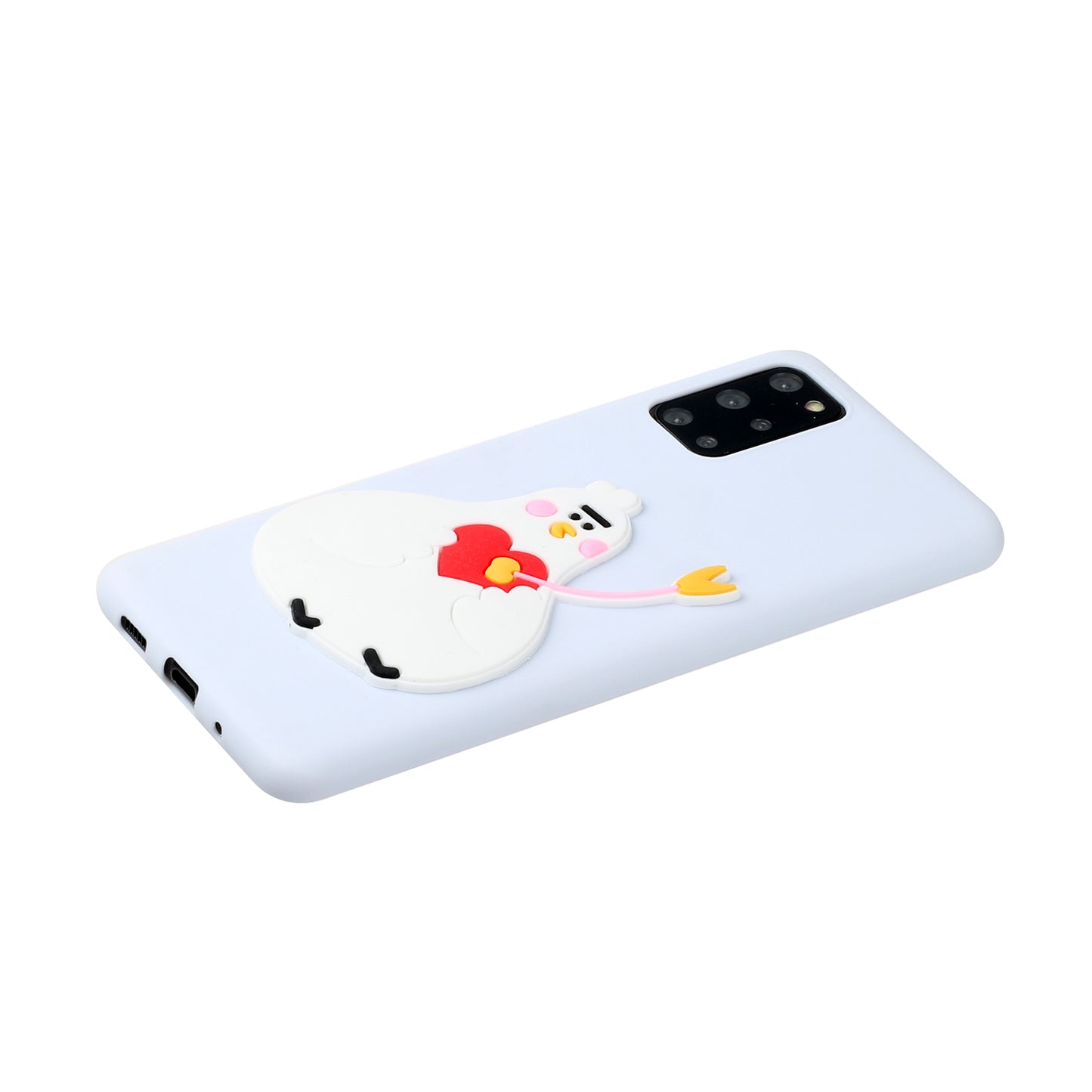 Animal Logo Decor TPU Phone Case Cover for Samsung Galaxy S20 Plus / S20 Plus 5G - Chicken