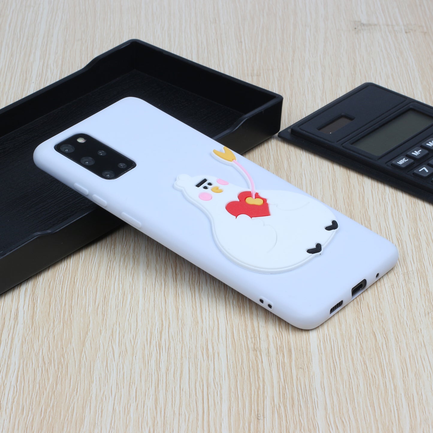 Animal Logo Decor TPU Phone Case Cover for Samsung Galaxy S20 Plus / S20 Plus 5G - Chicken