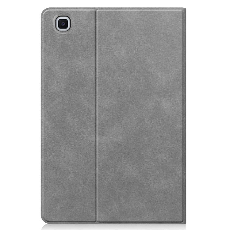 For Samsung Galaxy Tab S6 Lite (2024) / (2022) / (2020) Textured PU Leather Stand Smart Tablet Case with Pen Slot  - Grey