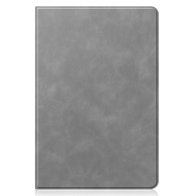For Samsung Galaxy Tab S6 Lite (2024) / (2022) / (2020) Textured PU Leather Stand Smart Tablet Case with Pen Slot  - Grey