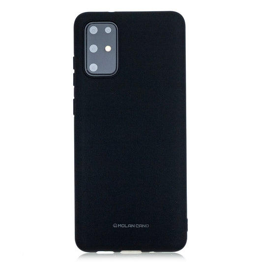 MOLAN CANO Rubberized Soft TPU Case for Samsung Galaxy S20 Plus - Black