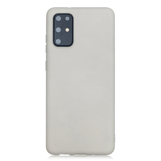 MOLAN CANO Rubberized Soft TPU Case for Samsung Galaxy S20 Plus - White