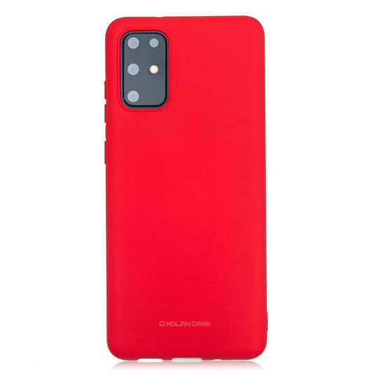 MOLAN CANO Rubberized Soft TPU Case for Samsung Galaxy S20 Plus - Red