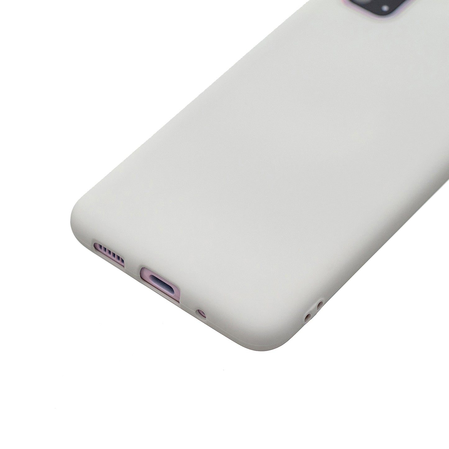 MOLAN CANO Rubberized Soft TPU Case for Samsung Galaxy S20 4G/S20 5G - White