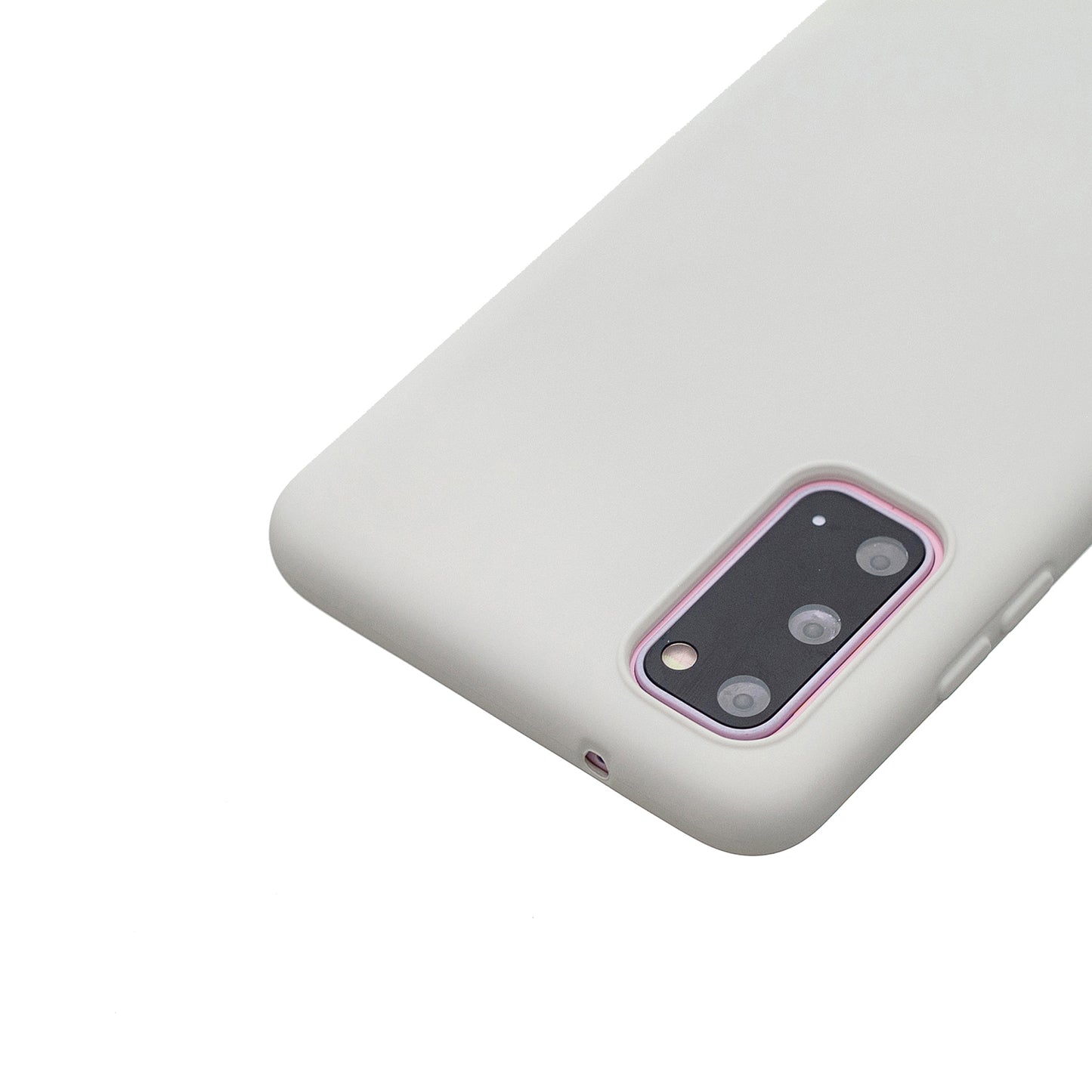 MOLAN CANO Rubberized Soft TPU Case for Samsung Galaxy S20 4G/S20 5G - White