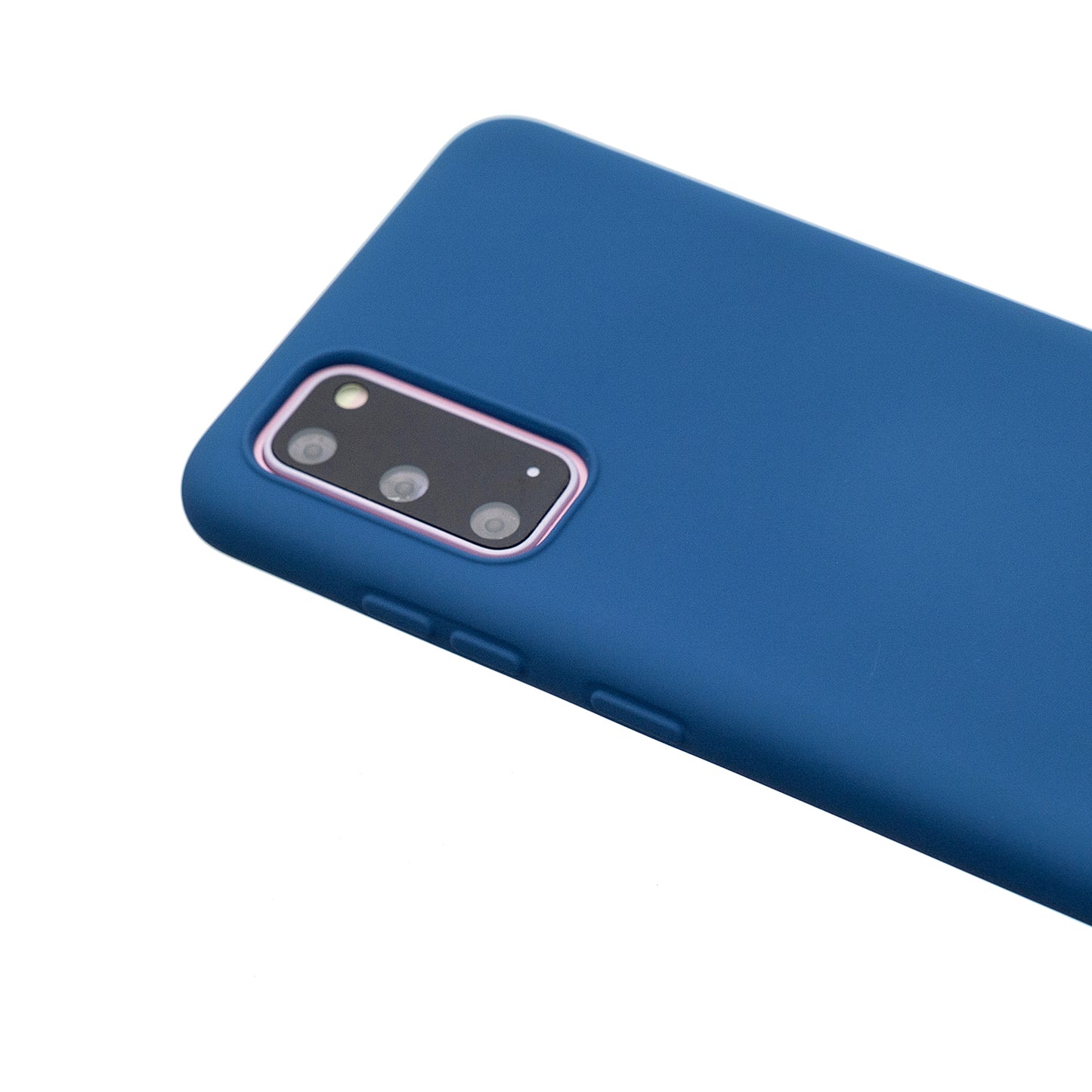 MOLAN CANO Rubberized Soft TPU Case for Samsung Galaxy S20 4G/S20 5G - Dark Blue