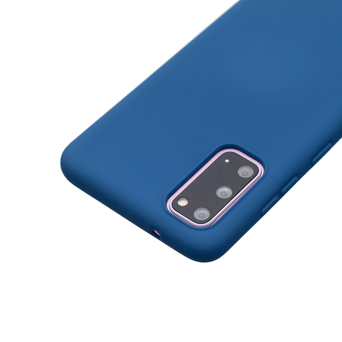 MOLAN CANO Rubberized Soft TPU Case for Samsung Galaxy S20 4G/S20 5G - Dark Blue