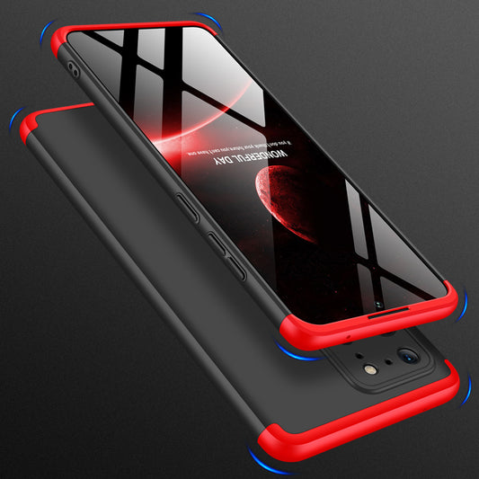 GKK Detachable 3-Piece Matte PC Shell for Samsung Galaxy S20 Ultra - Black/Red