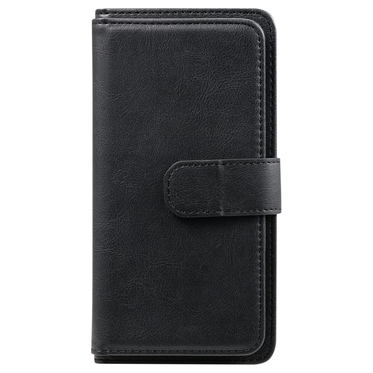 KT Multi-functional Series-1 10 Card Slots Wallet TPU+PU Leather Case with Stand for Samsung Galaxy S20 4G/S20 5G - Black