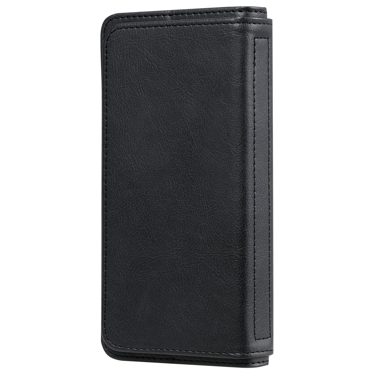 KT Multi-functional Series-1 10 Card Slots Wallet TPU+PU Leather Case with Stand for Samsung Galaxy S20 4G/S20 5G - Black