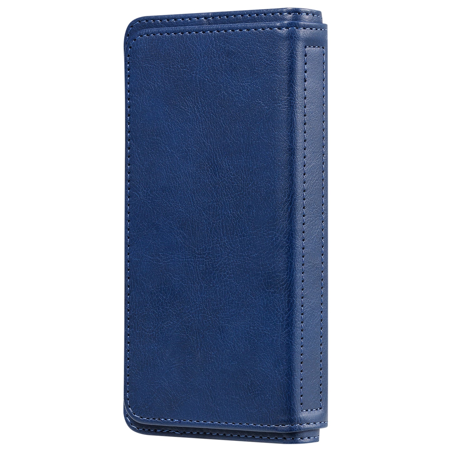 KT Multi-functional Series-1 10 Card Slots Wallet TPU+PU Leather Case with Stand for Samsung Galaxy S20 4G/S20 5G - Blue