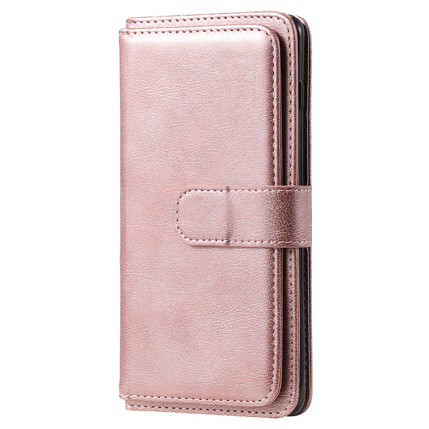 For Samsung Galaxy S20 Plus/S20 Plus 5G KT Multi-functional Series-1 10 Card Slots Wallet TPU+PU Leather Cover with Stand  - Rose Gold