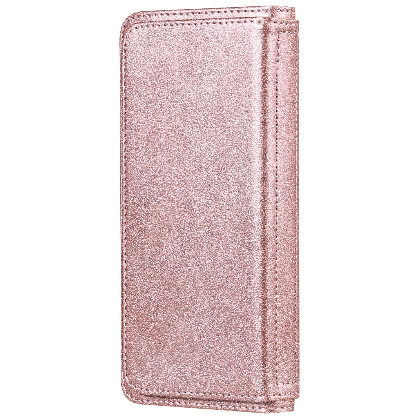 KT Multi-functional Series-1 10 Card Slots Wallet TPU+PU Leather Shell with Stand for Samsung Galaxy S20 Ultra - Rose Gold