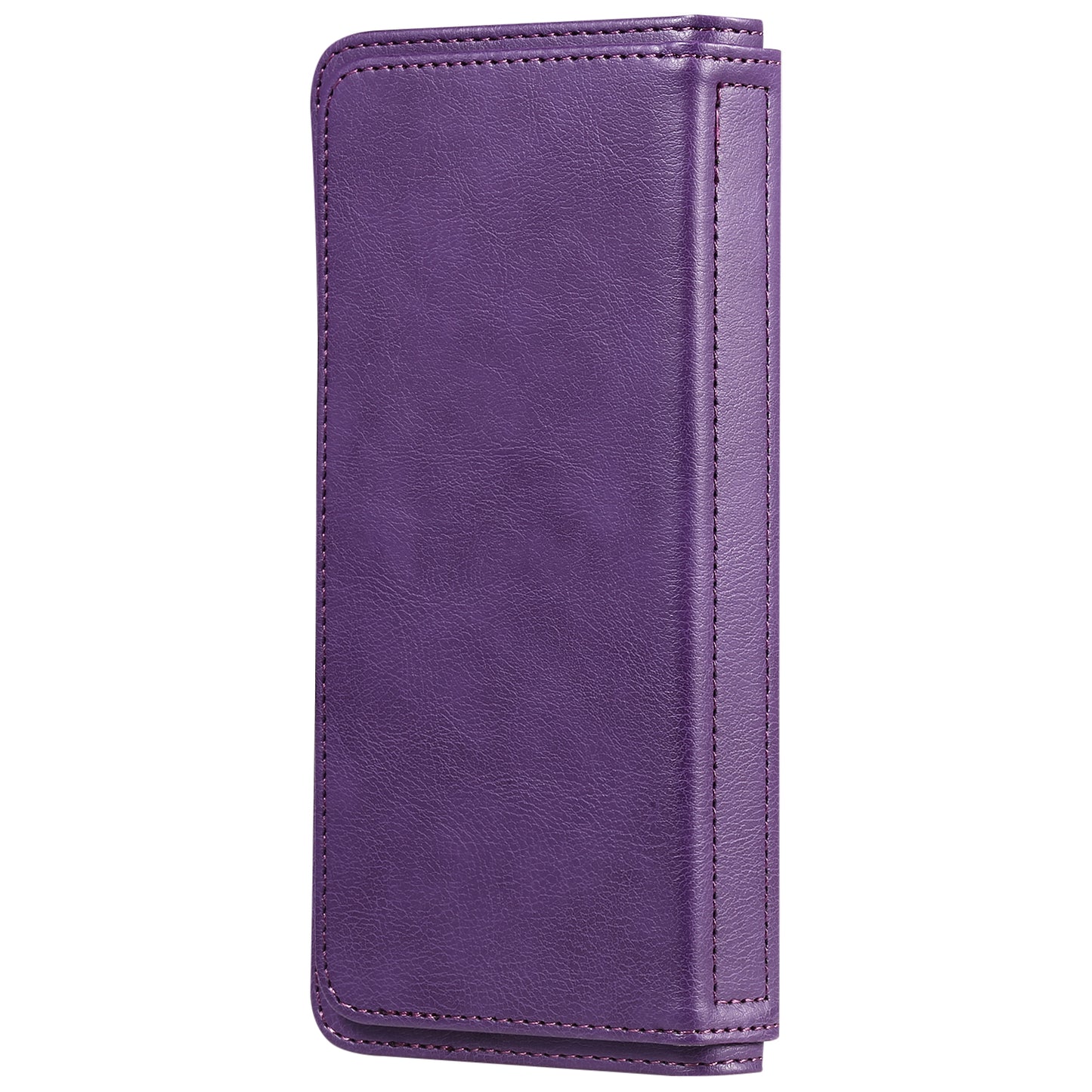 KT Multi-functional Series-1 10 Card Slots Wallet TPU+PU Leather Shell with Stand for Samsung Galaxy S20 Ultra - Purple