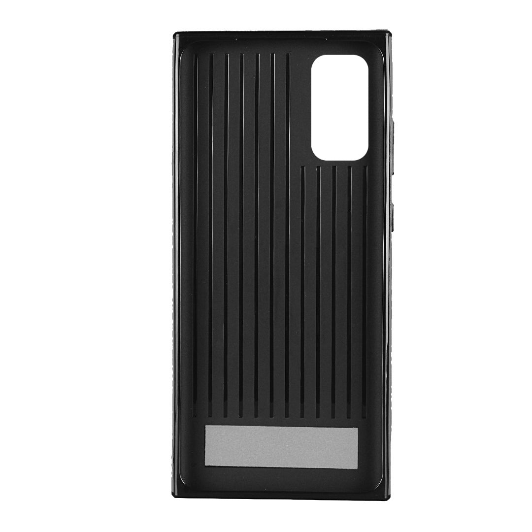 Litchi Texture Genuine Leather + TPU Phone Casing for Samsung Galaxy S20 4G/S20 5G - Grey