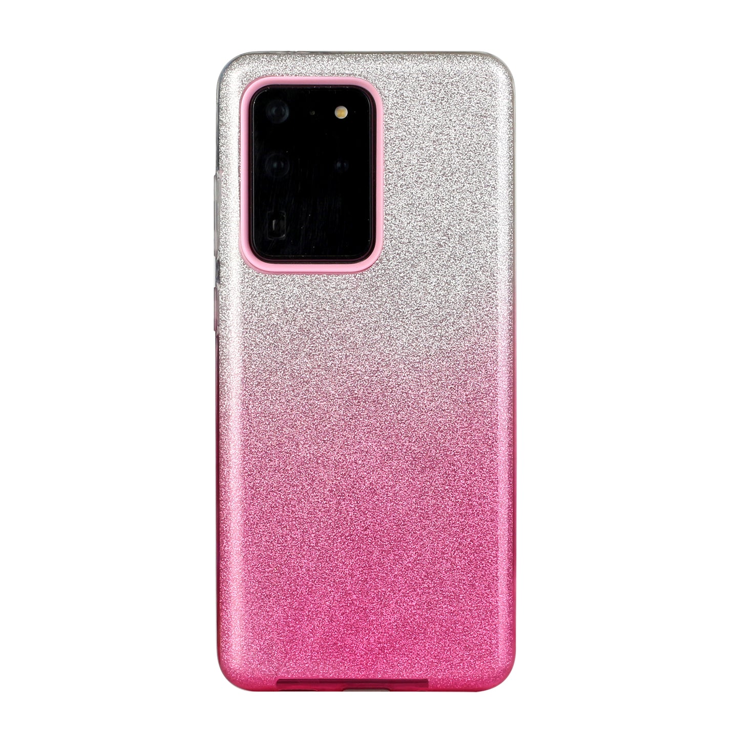 Gradient Color TPU + PC Hybrid Phone Cover for Samsung Galaxy S20 Ultra - Pink