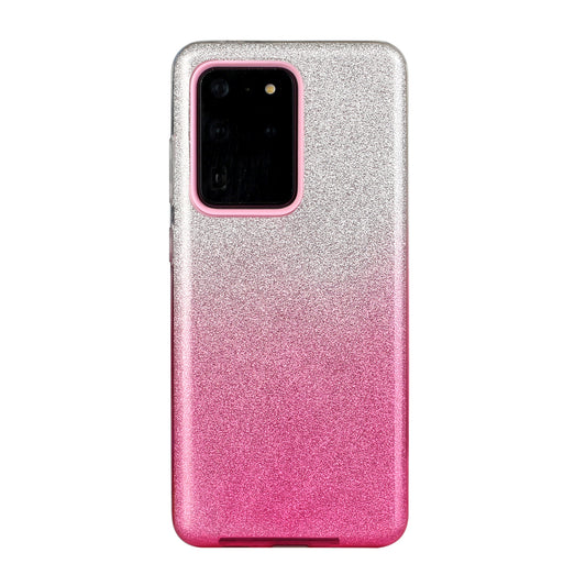 Gradient Color TPU + PC Hybrid Phone Cover for Samsung Galaxy S20 Ultra - Pink