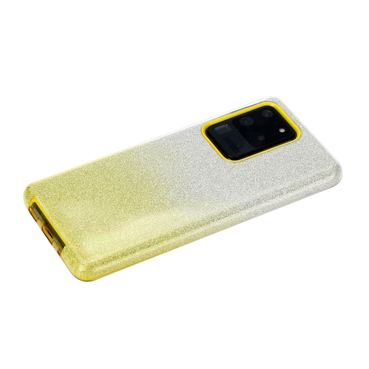 Gradient Color TPU + PC Hybrid Phone Cover for Samsung Galaxy S20 Ultra - Yellow