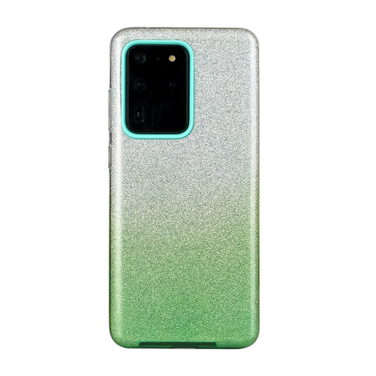 Gradient Color TPU + PC Hybrid Phone Cover for Samsung Galaxy S20 Ultra - Green