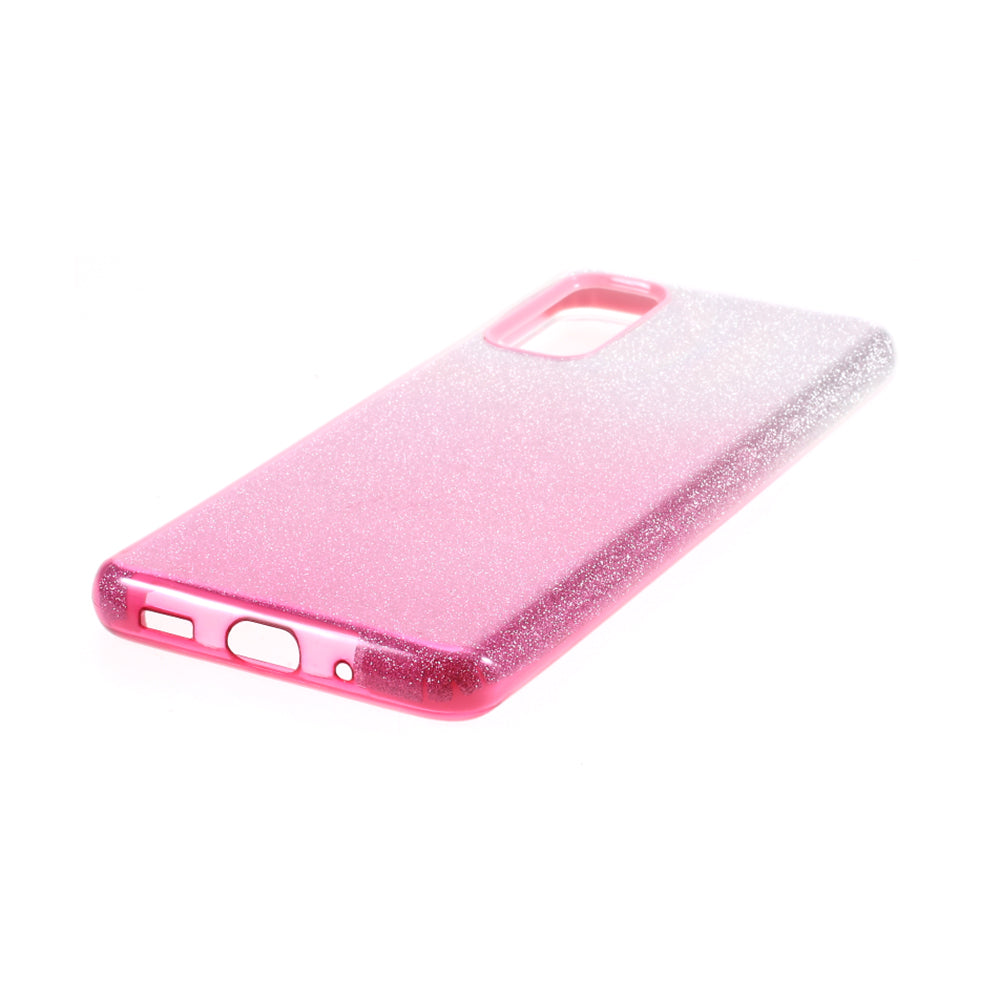 Gradient Color TPU + PC Hybrid Phone Back Case for Samsung Galaxy S20 4G/S20 5G - Pink