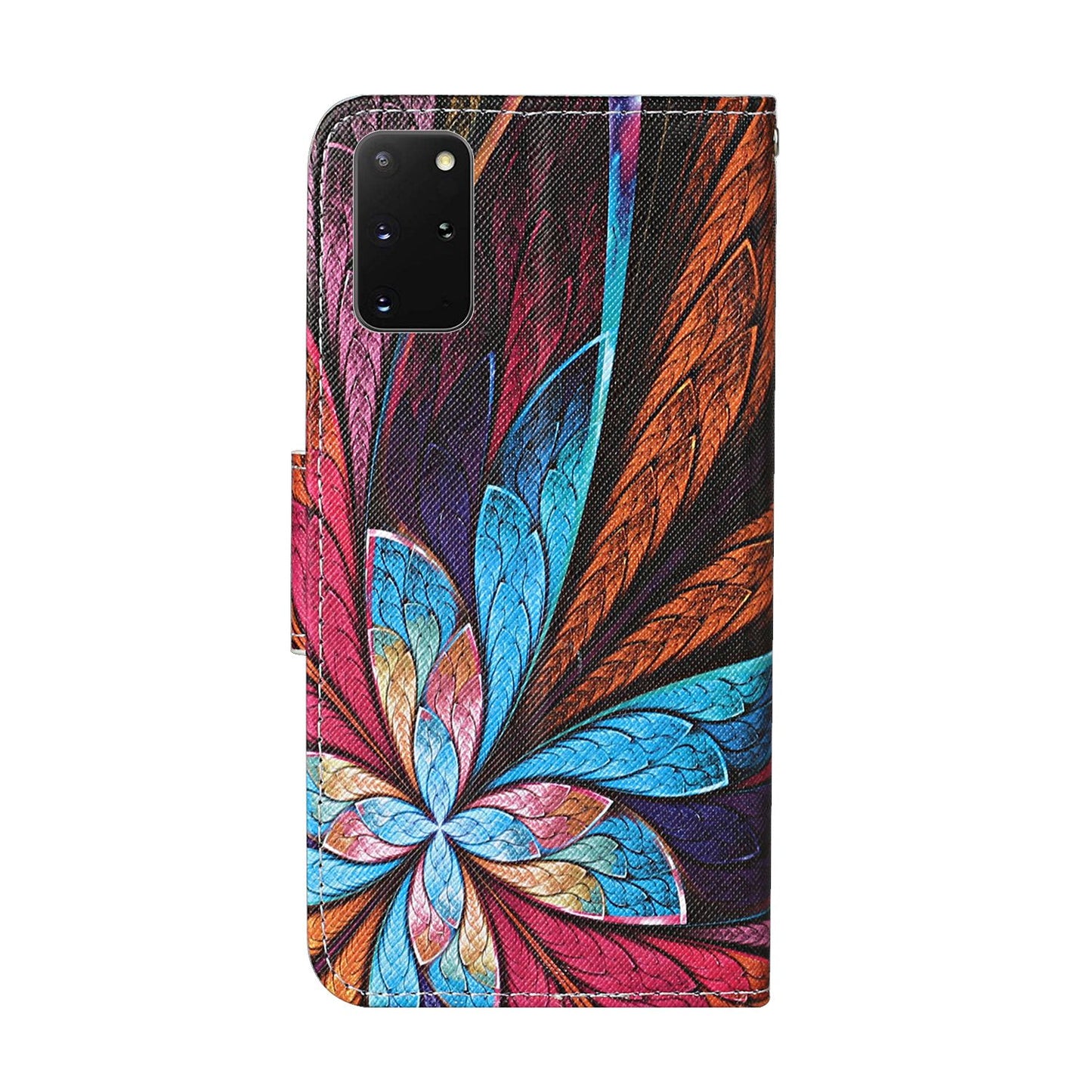 Leather Stand Phone Cover Wallet Pattern Printing Case for Samsung Galaxy S20 Plus/S20 Plus 5G  - Beautiful Pattern