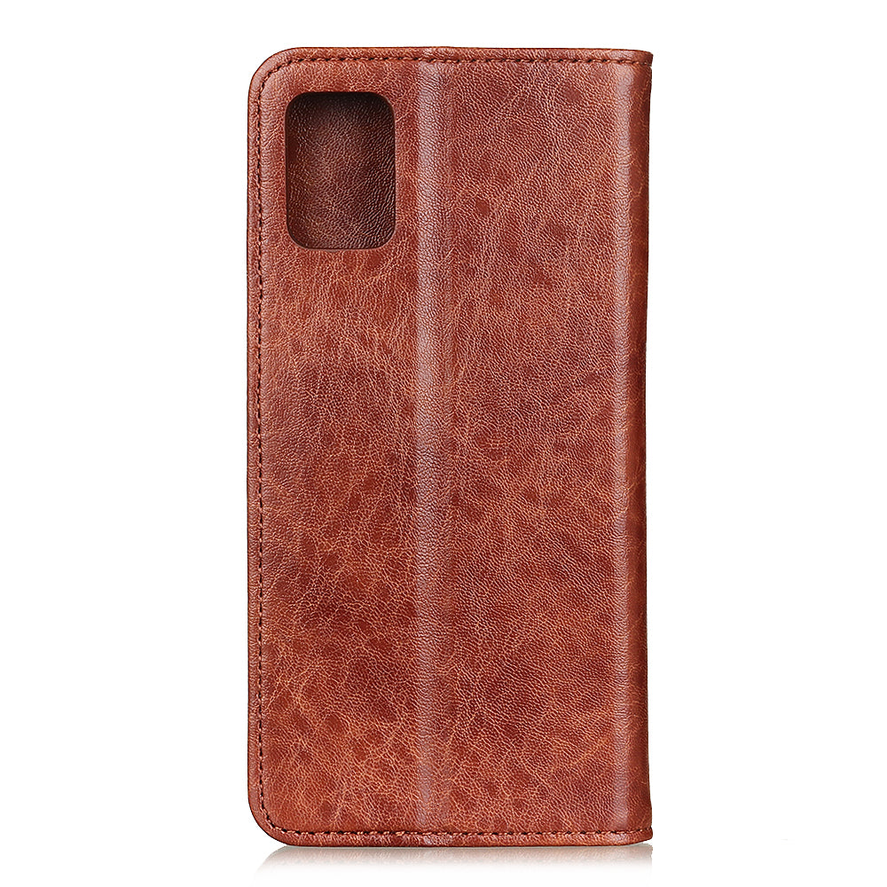 Crazy Horse Texture Leather Auto-absorbed Cover for Samsung Galaxy S20 FE/S20 Fan Edition/S20 FE 5G/S20 Fan Edition 5G/S20 Lite/S20 Lite - Brown