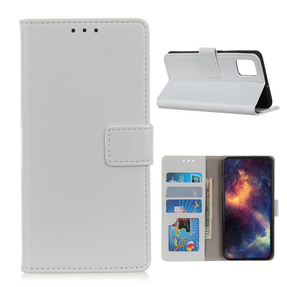 Litchi Surface PU Leather with Wallet Cover for Samsung Galaxy S20 FE/S20 Fan Edition/S20 FE 5G/S20 Fan Edition 5G/S20 Lite/S20 Lite - White