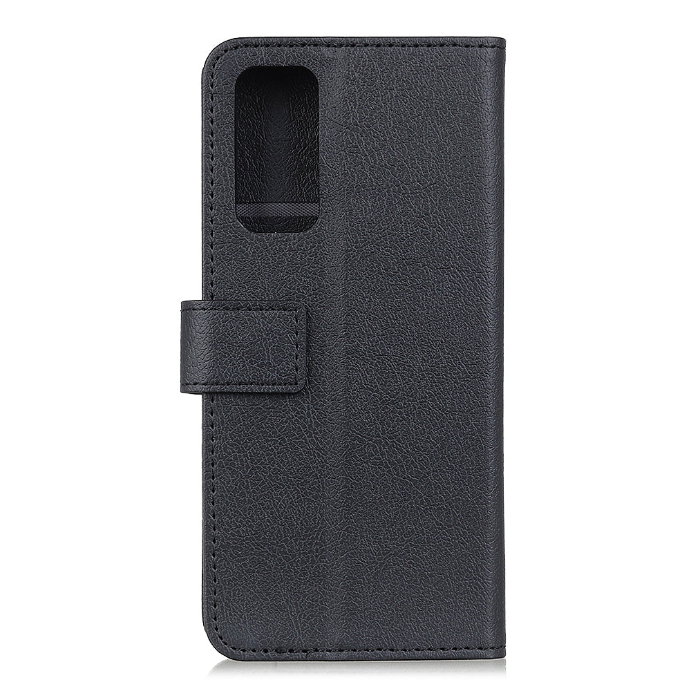 PU Leather Wallet Stand Cell Phone Shell for Samsung Galaxy S20 FE/S20 Fan Edition/S20 FE 5G/S20 Fan Edition 5G/S20 Lite/S20 Lite - Black