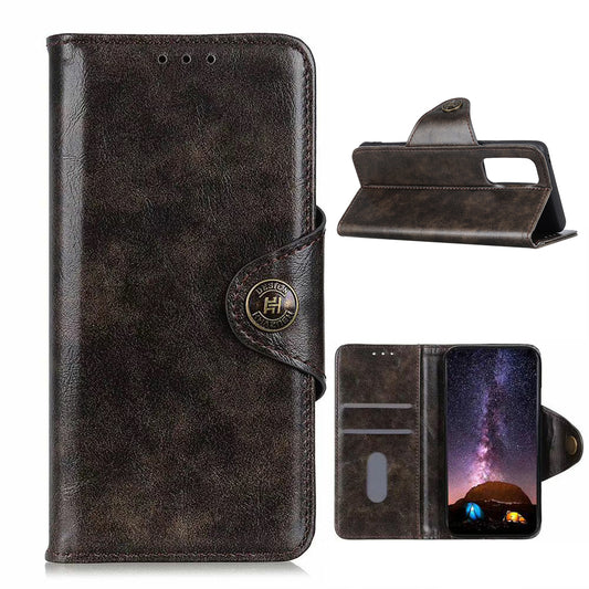 Leather with Wallet with Stand Cover for Samsung Galaxy S20 FE/S20 Fan Edition/S20 FE 5G/S20 Fan Edition 5G/S20 Lite/S20 Lite - Coffee