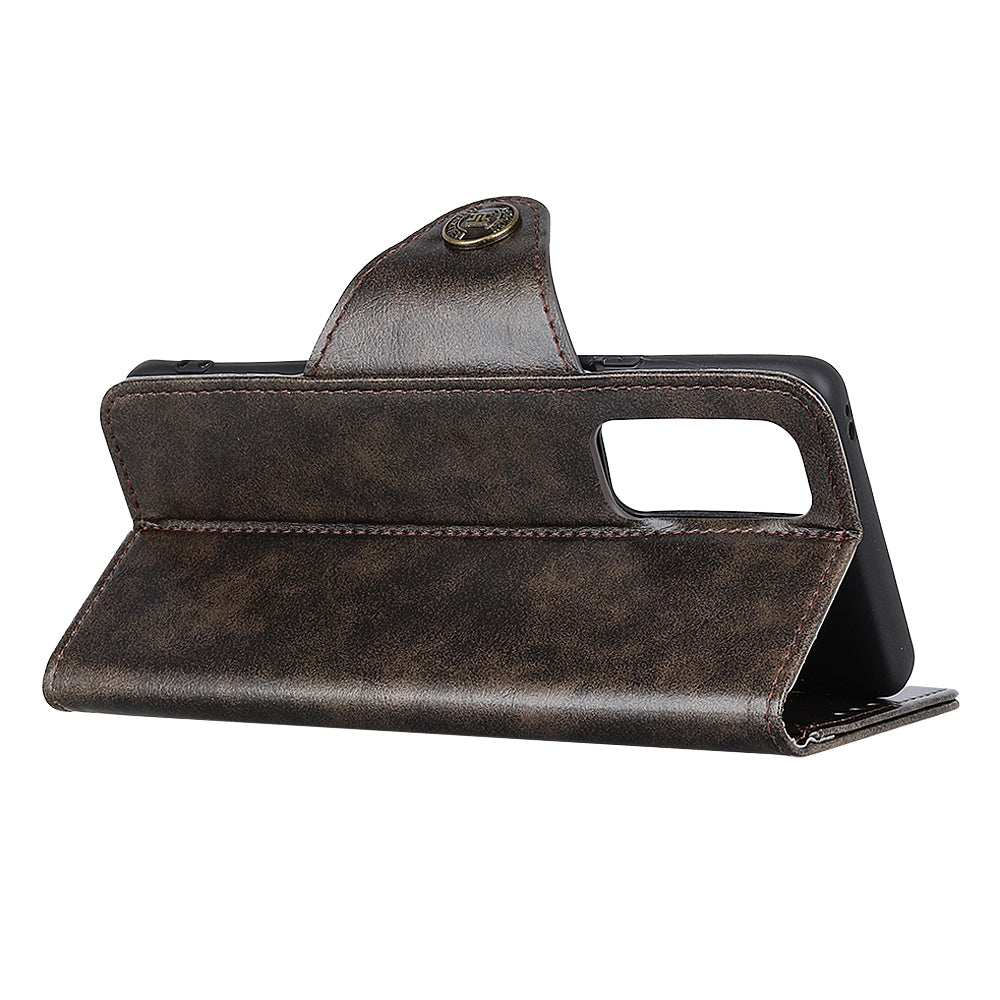 Leather with Wallet with Stand Cover for Samsung Galaxy S20 FE/S20 Fan Edition/S20 FE 5G/S20 Fan Edition 5G/S20 Lite/S20 Lite - Coffee