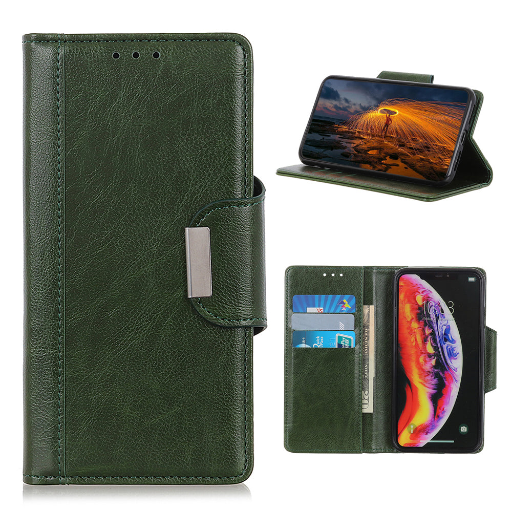 Cowhide Texture PU Leather Cover for Samsung Galaxy S20 FE/S20 Fan Edition/S20 FE 5G/S20 Fan Edition 5G/S20 Lite - Green