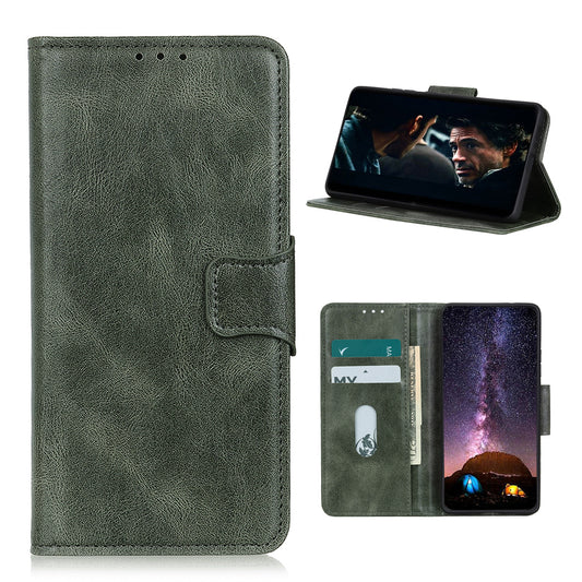 Crazy Horse Texture Leather Phone Cover for Samsung Galaxy S20 FE/S20 Fan Edition/S20 FE 5G/S20 Fan Edition 5G/S20 Lite - Green