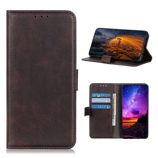Litchi Skin Leather Case for Samsung Galaxy S20 FE/S20 Fan Edition/S20 FE 5G/S20 Fan Edition 5G/S20 Lite - Coffee