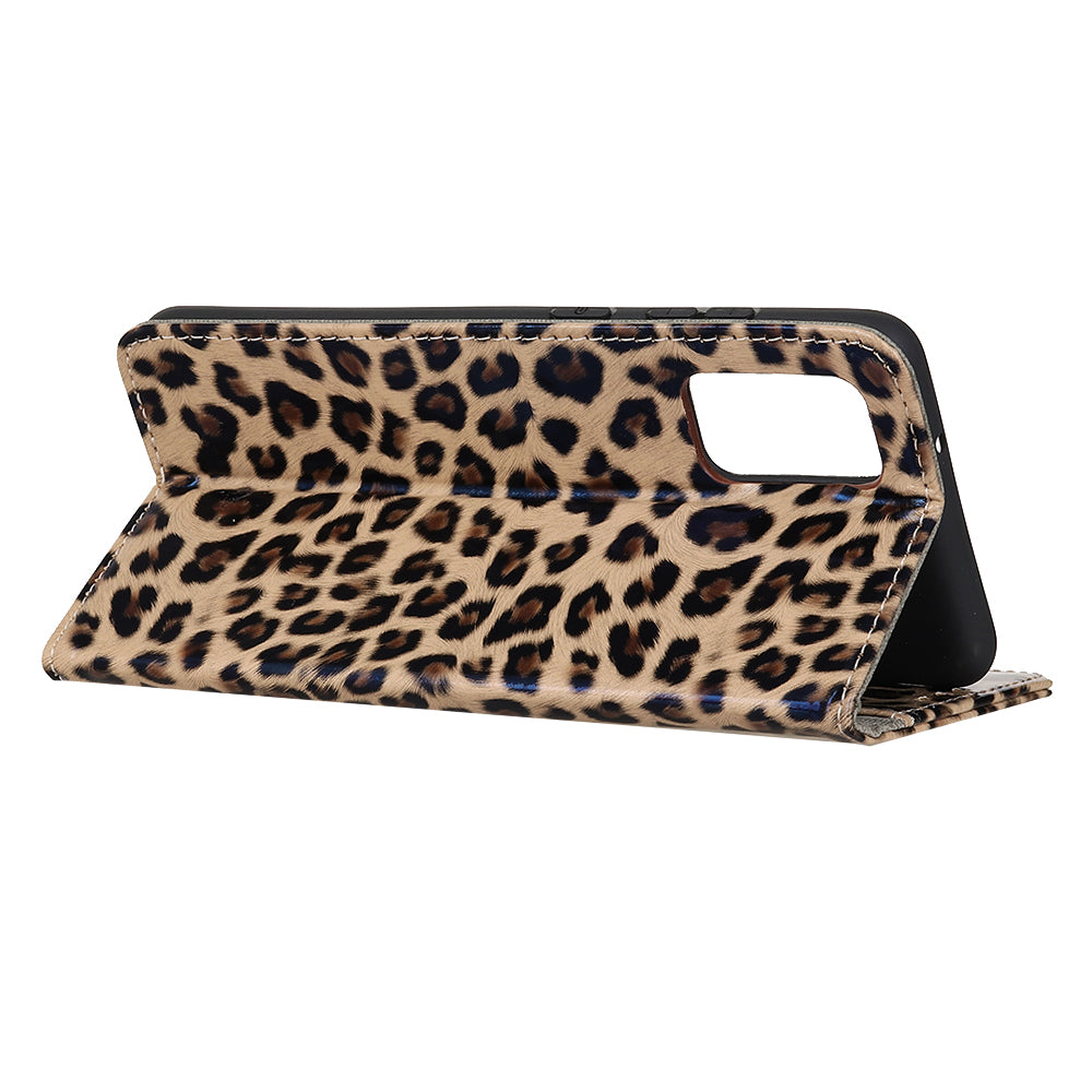 Leopard Wallet Leather Case Phone Cover for Samsung Galaxy S20 FE 4G/5G/S20 Lite/S20 FE 2022