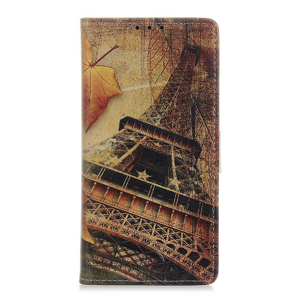 For Samsung Galaxy S20 FE/S20 Fan Edition/S20 FE 5G/S20 Fan Edition 5G/S20 Lite/S20 Lite Phone Case Pattern Printing PU Leather Shockproof Cover with Stand Wallet - Eiffel Tower