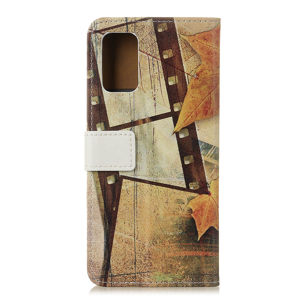 For Samsung Galaxy S20 FE/S20 Fan Edition/S20 FE 5G/S20 Fan Edition 5G/S20 Lite/S20 Lite Phone Case Pattern Printing PU Leather Shockproof Cover with Stand Wallet - Eiffel Tower
