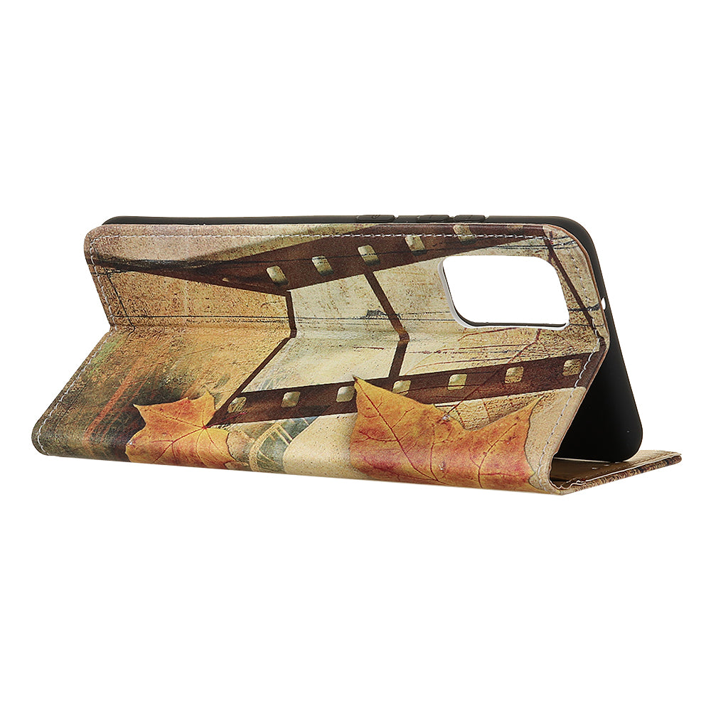 For Samsung Galaxy S20 FE/S20 Fan Edition/S20 FE 5G/S20 Fan Edition 5G/S20 Lite/S20 Lite Phone Case Pattern Printing PU Leather Shockproof Cover with Stand Wallet - Eiffel Tower